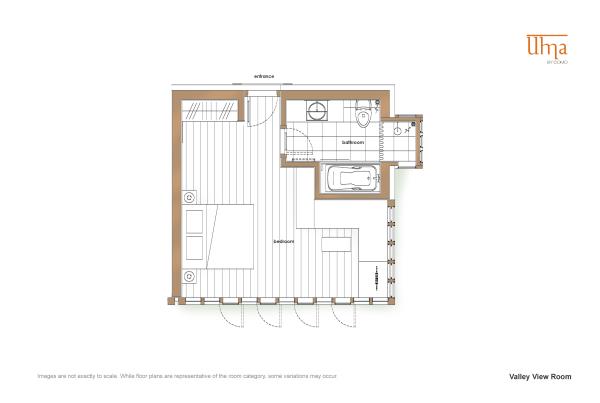 Valley View Room Floorplan - Uma Punakha