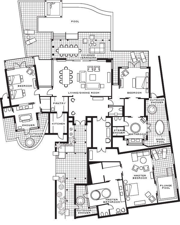 Presidential Suite Sanctuary Floorplan 