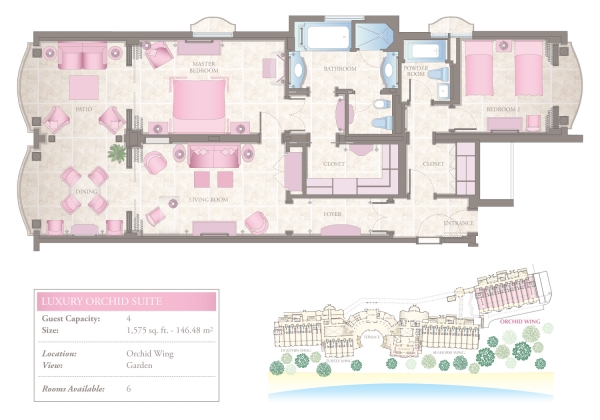 Luxury Orchid Suite Floorplan 