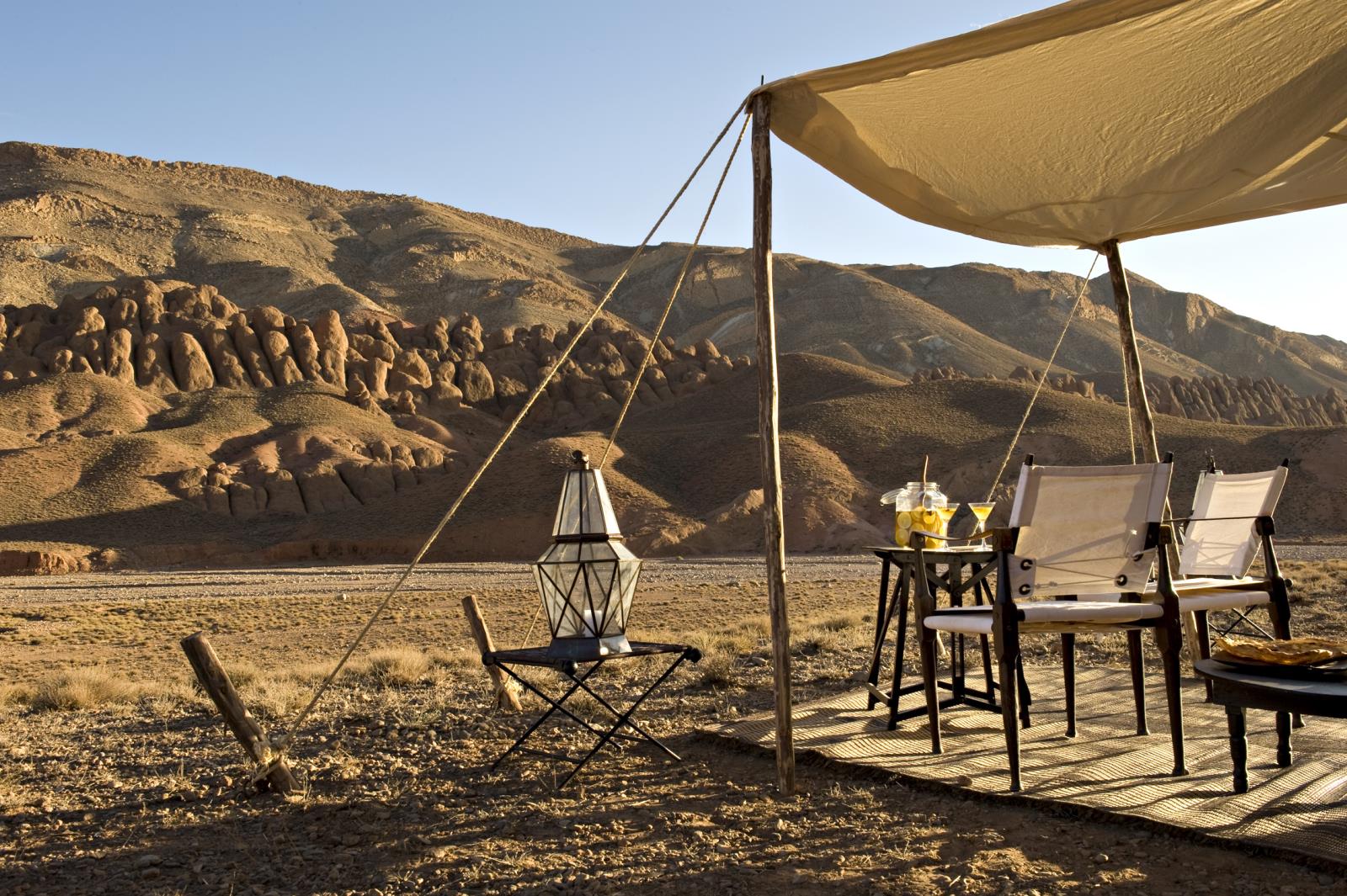 Private Terrace - Dar Ahlam Nomad Camp