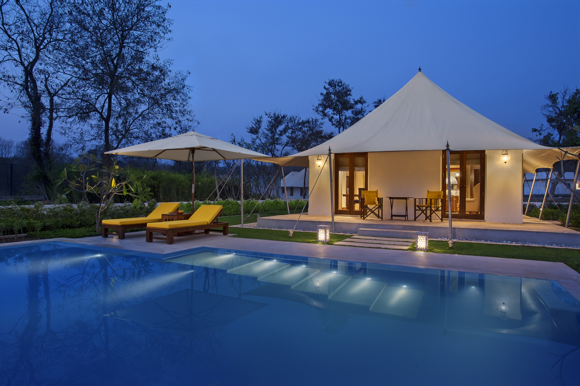 Forest Tents with Private Pool - The Oberoi Sukhvilas Resort & Spa