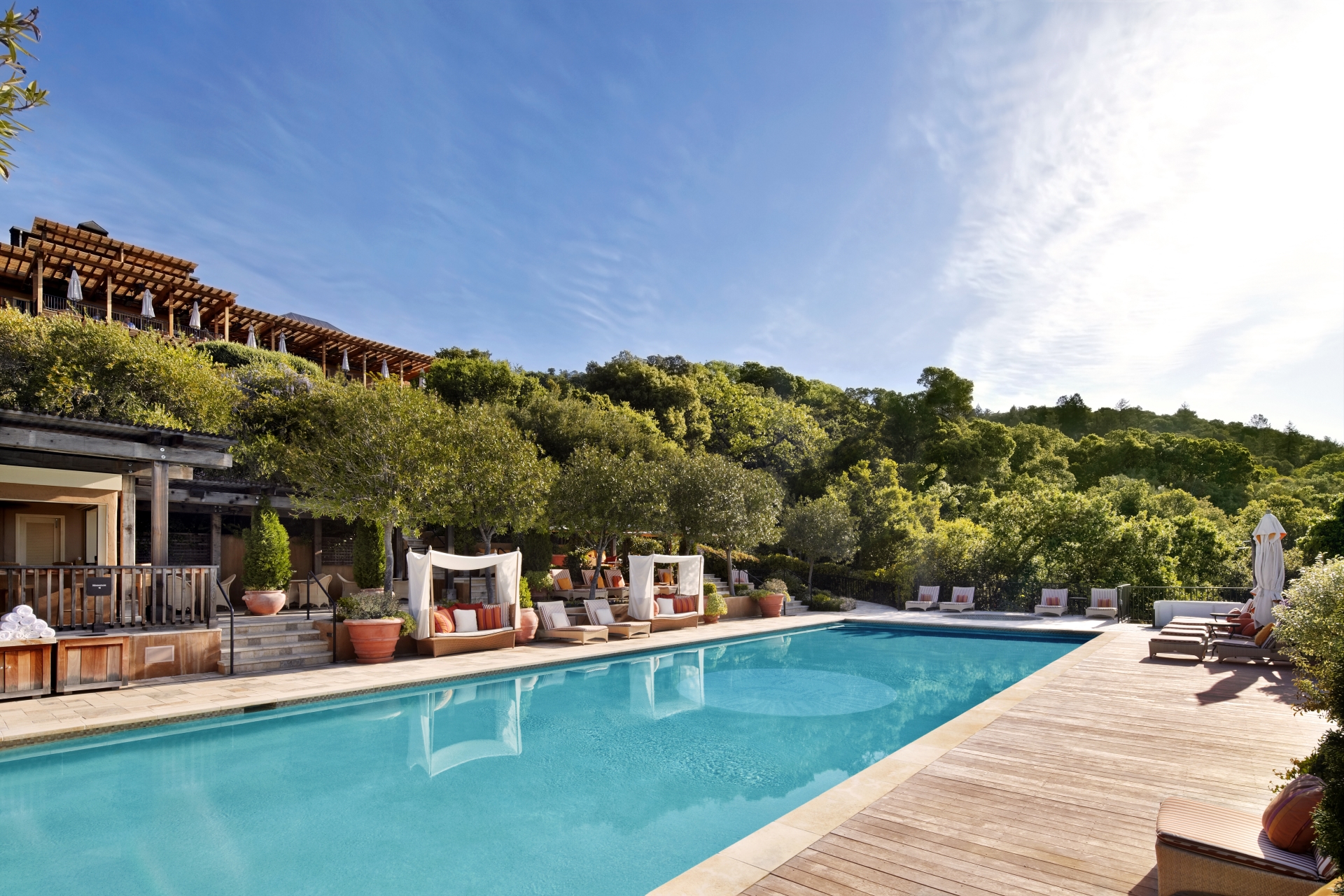 Pool and Hillside Views - Auberge du Soleil