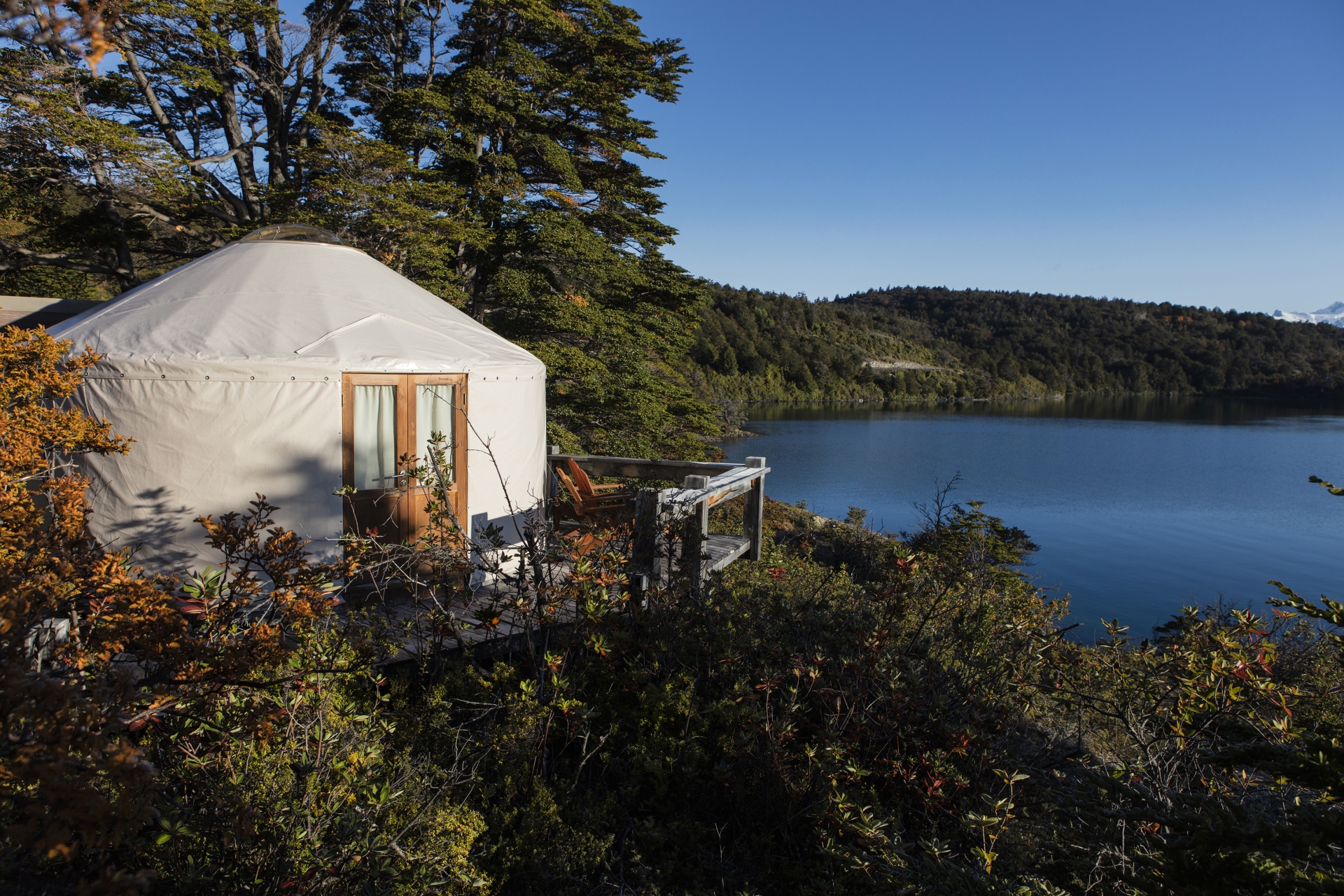 Yurt and lake views - Patagonia Camp