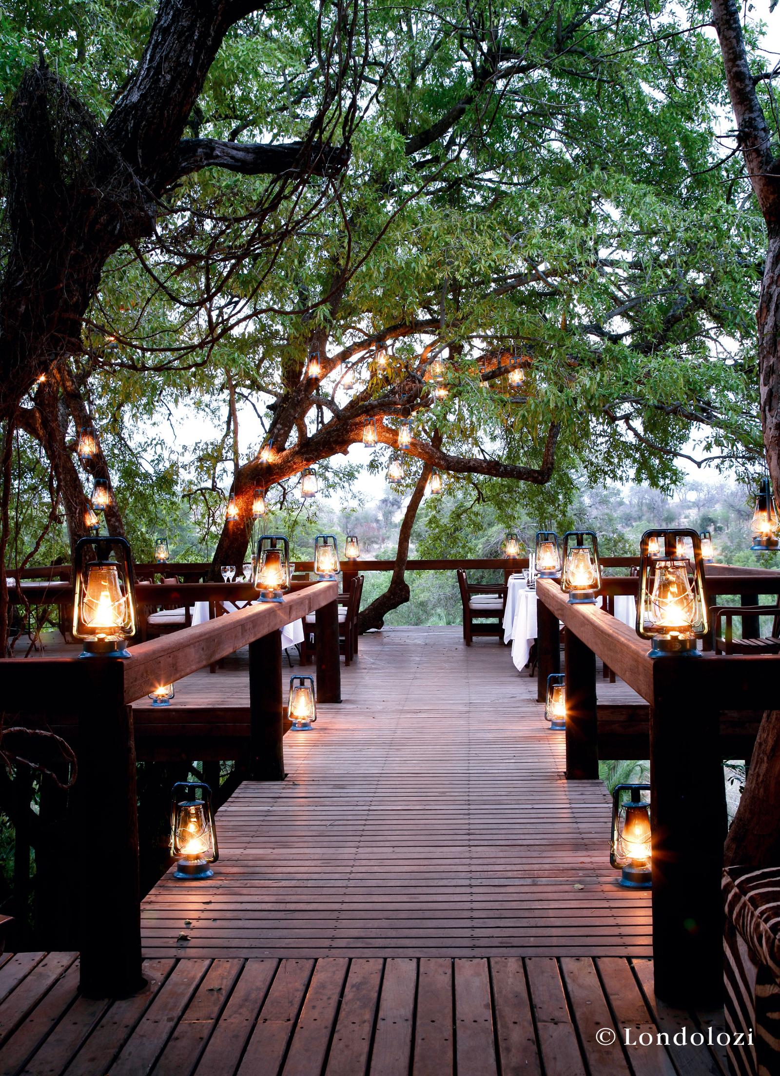 Dining Deck - Londolozi Private Game Reserve