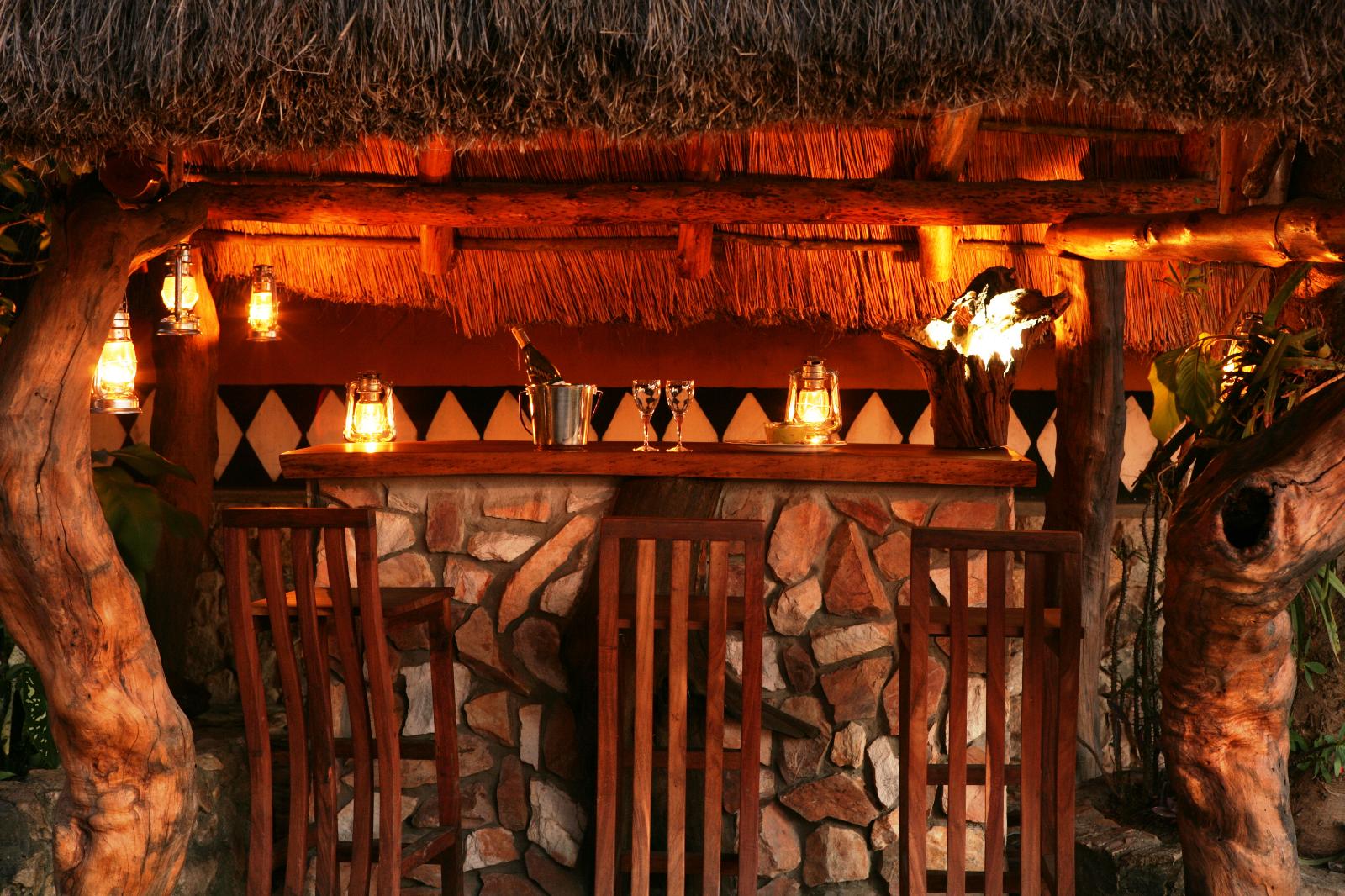 The bar  - Semliki Lodge