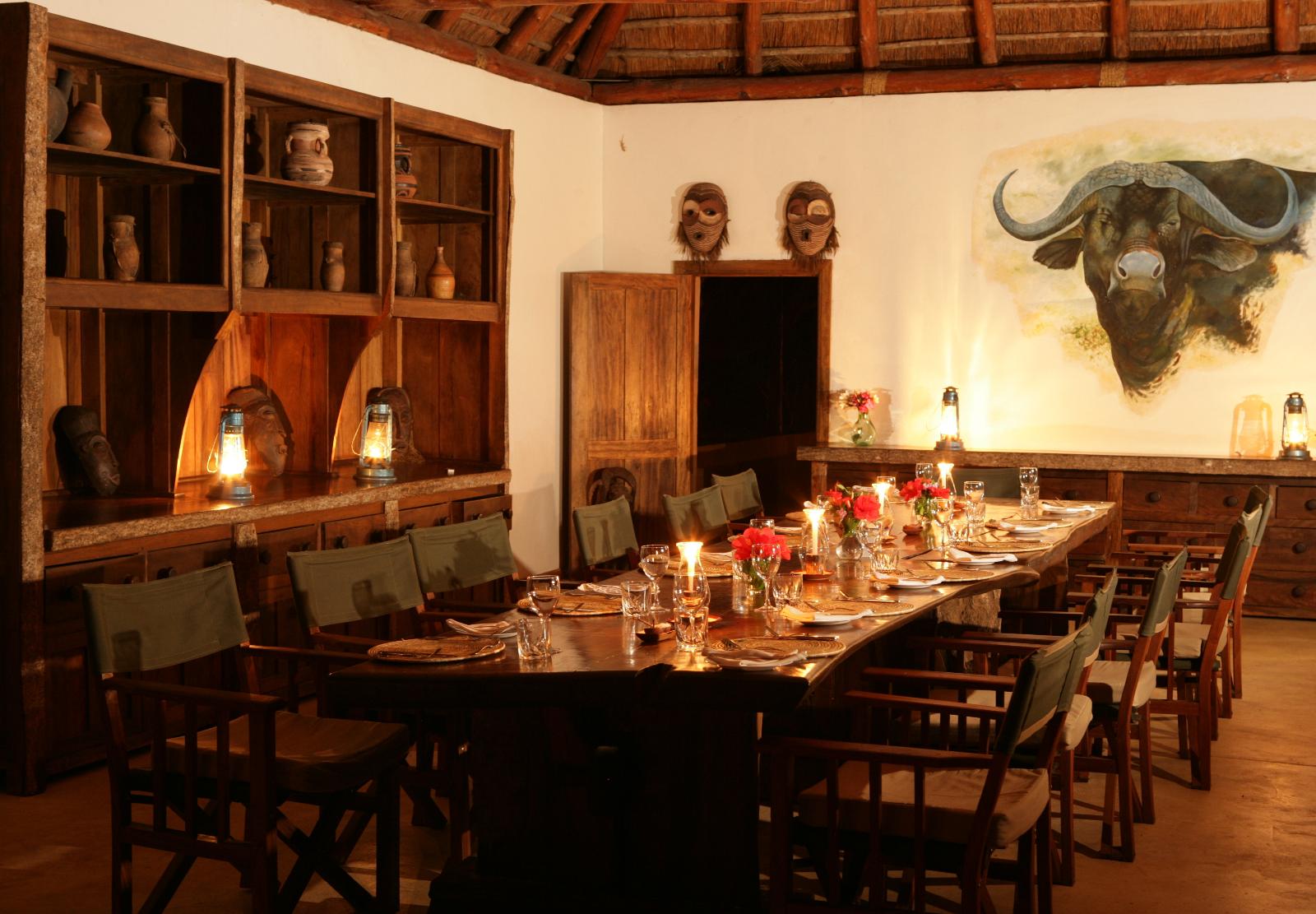 The dining room  - Semliki Lodge