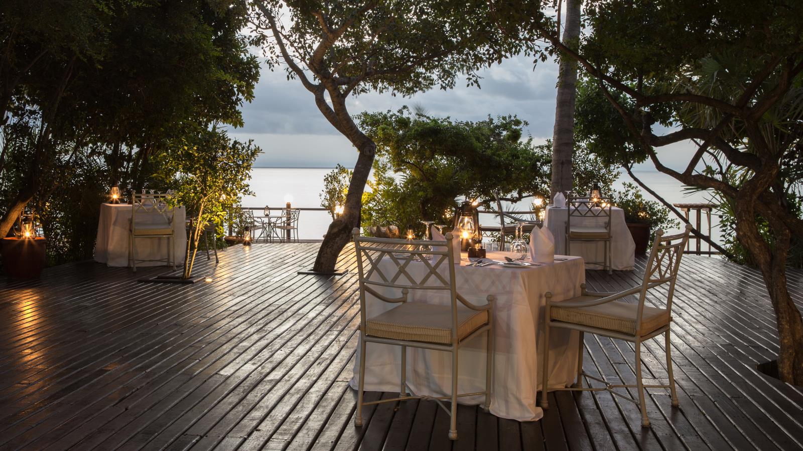 Beach dining deck - Original South Africa and Mozambique