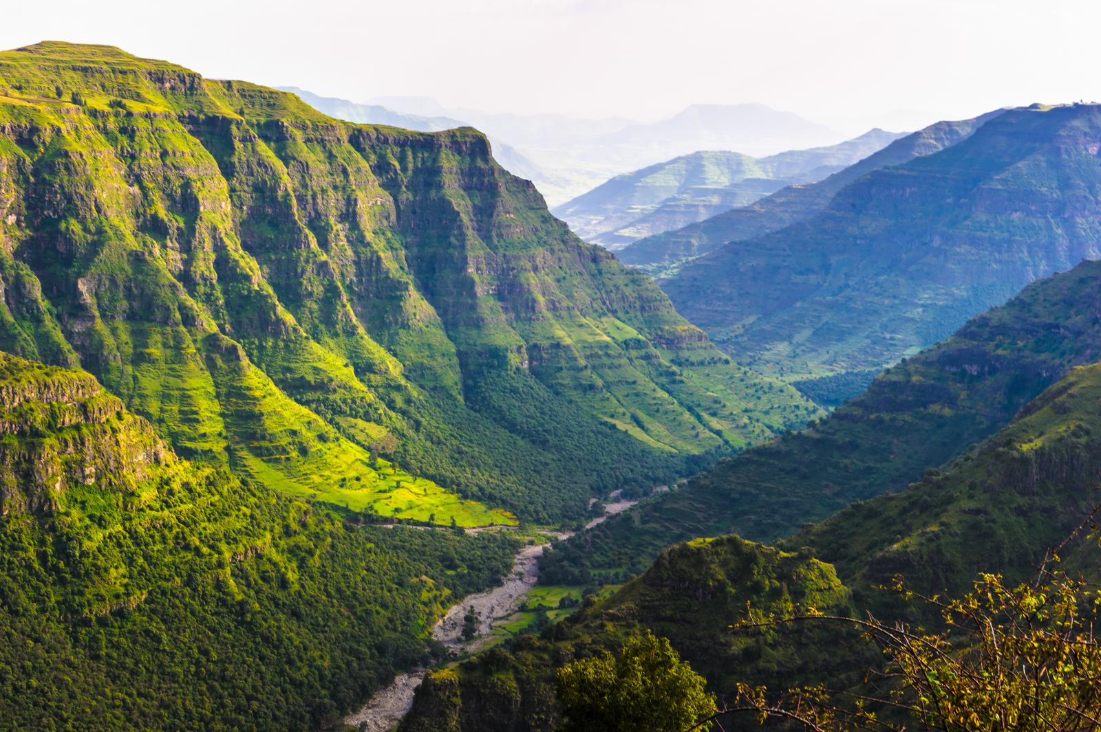 Valley among the mountains - Ethiopia