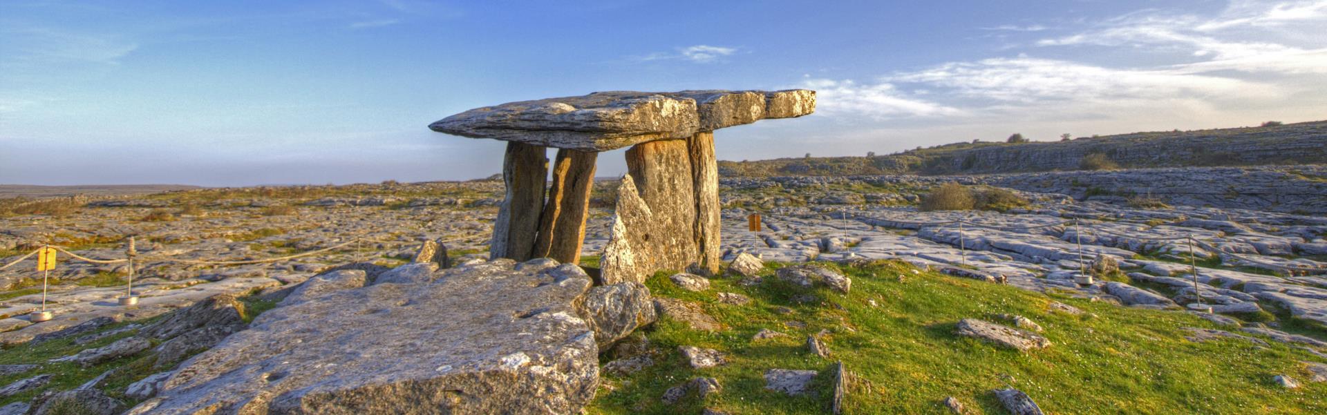 Neolithic dolmen on the Burren - Classic Ireland