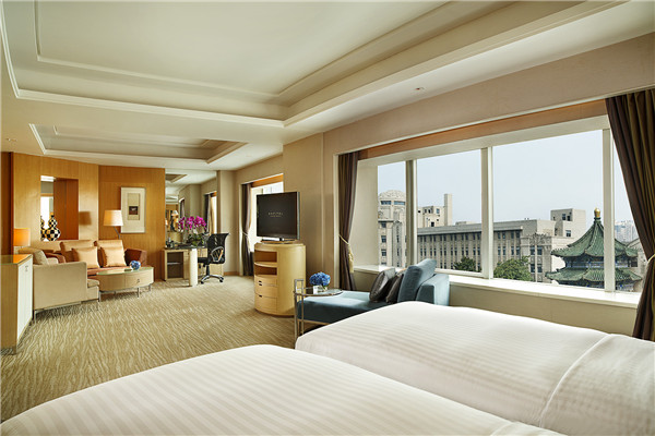 Twin Bed View - Sofitel On Renmin Square