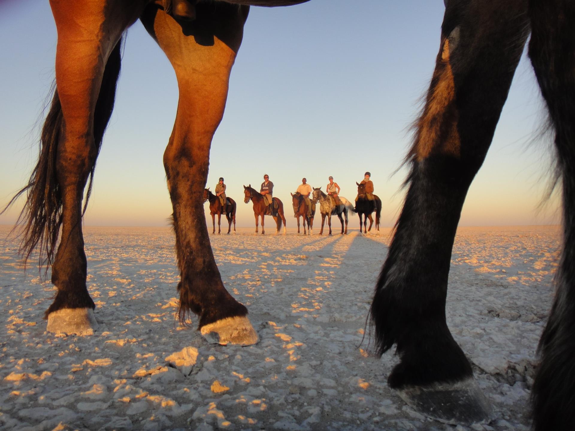 Riding in the Makgadikgadi pans - The Delta and Salt Pans
