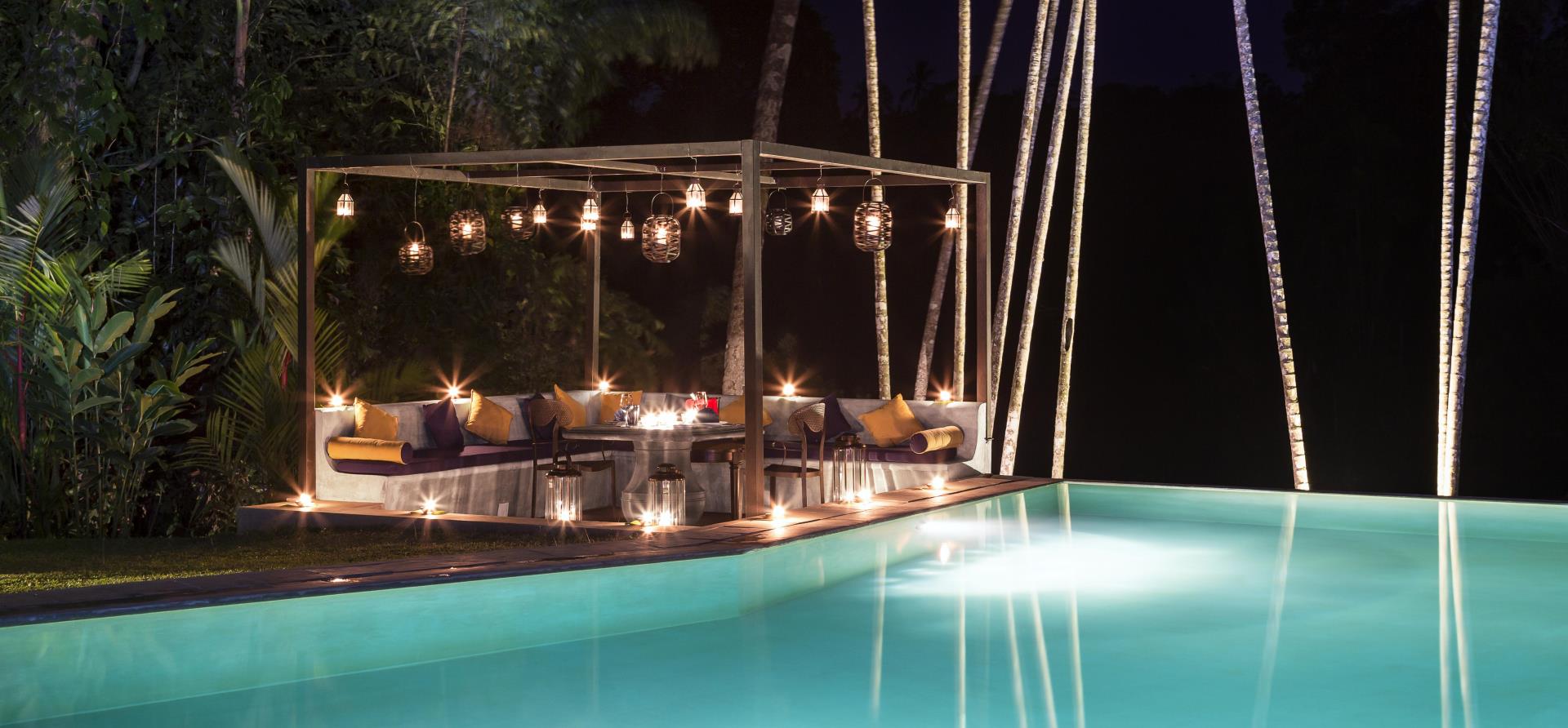 Dine by the pool - The Kandy House