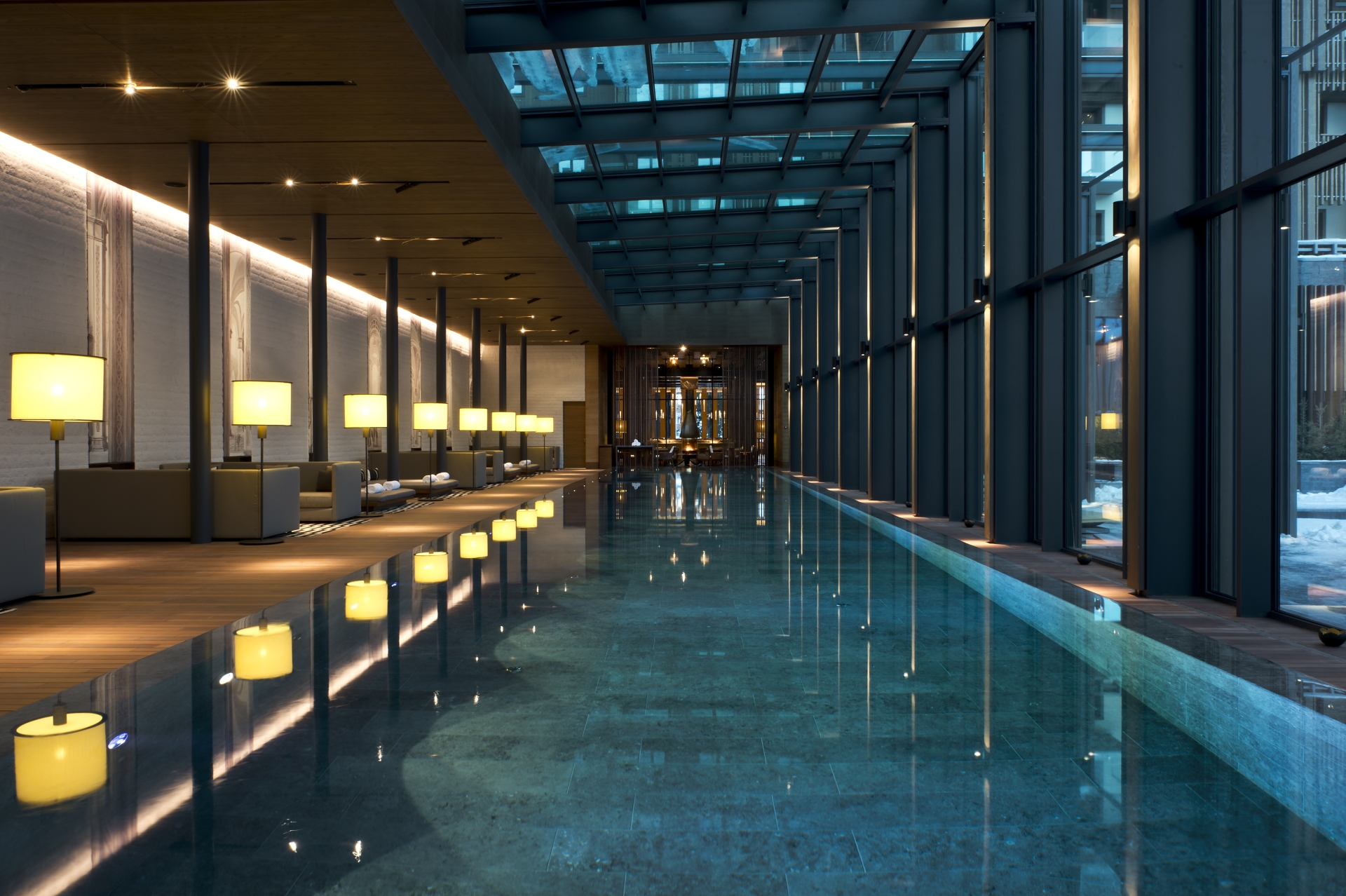 Indoor pool - The Chedi Andermatt