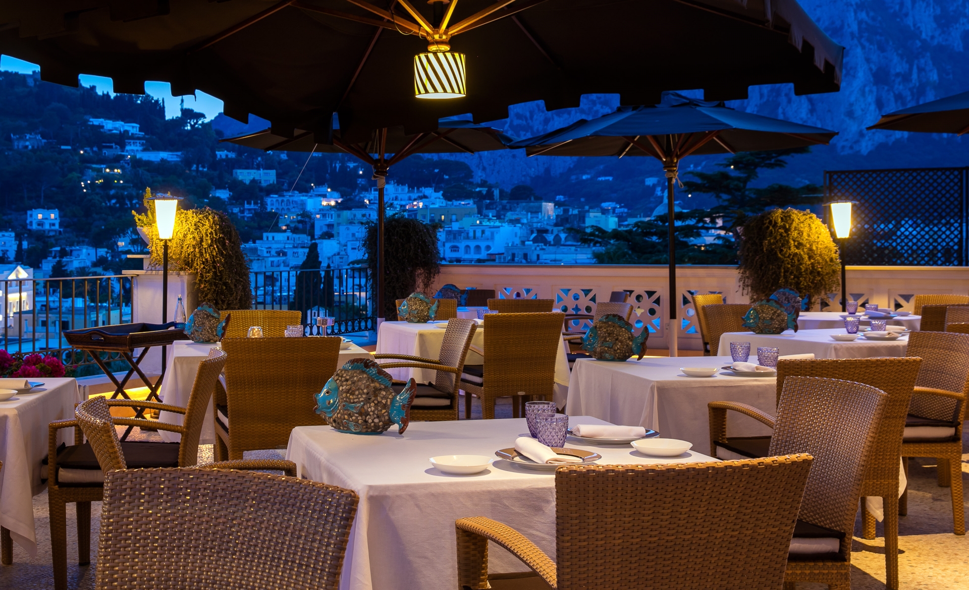 Terrace restaurant - Capri Tiberio Palace