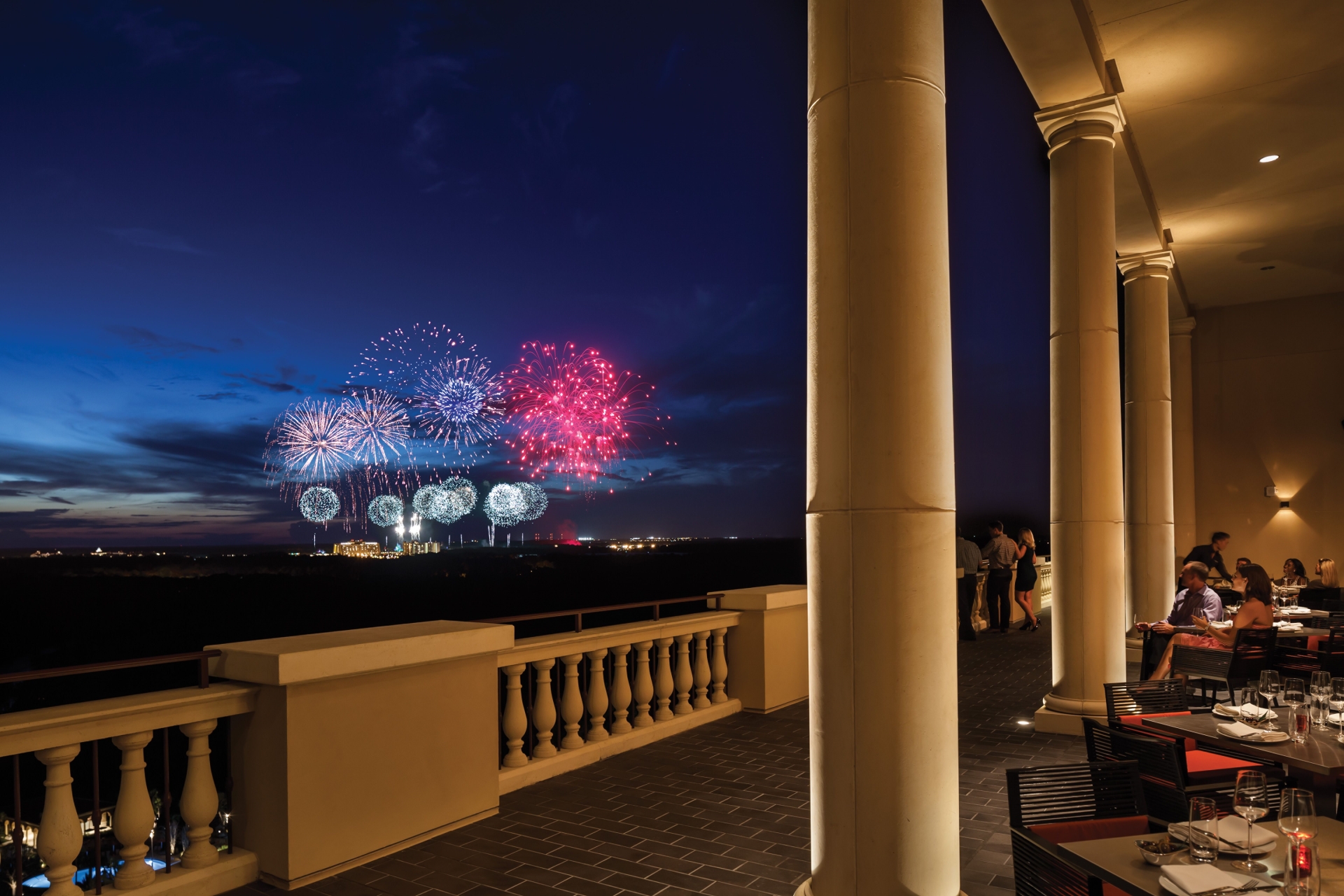 Disney fireworks from Four Seasons Orlando - Ultimate Family Tour of Florida