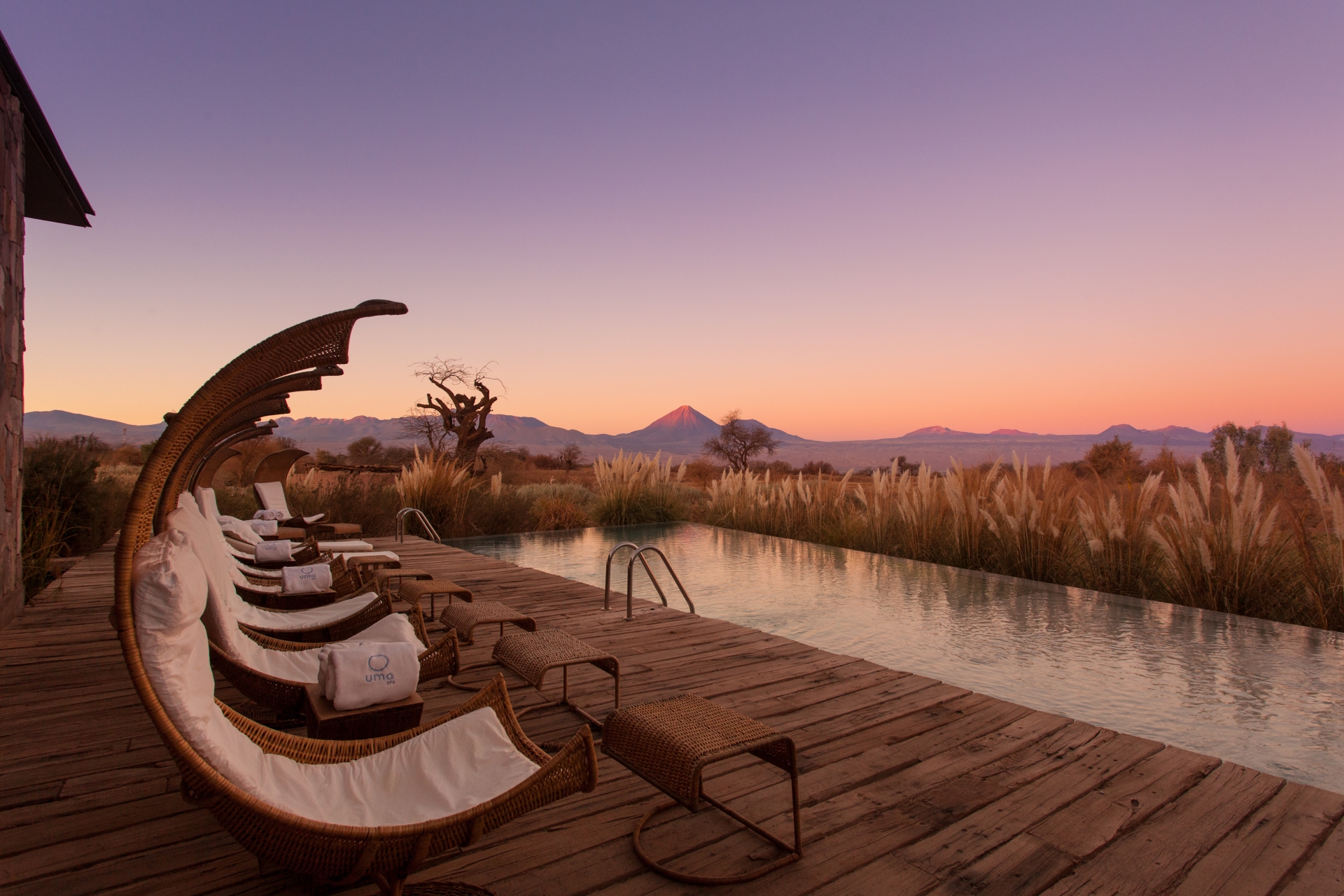 Tierra Atacama pool - From Argentina to Chile