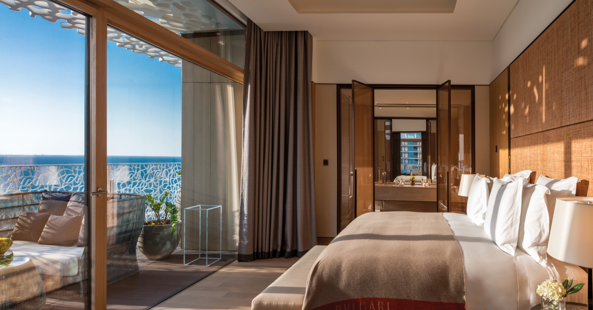Bulgari Suite Bedroom - Bulgari Resort Dubai