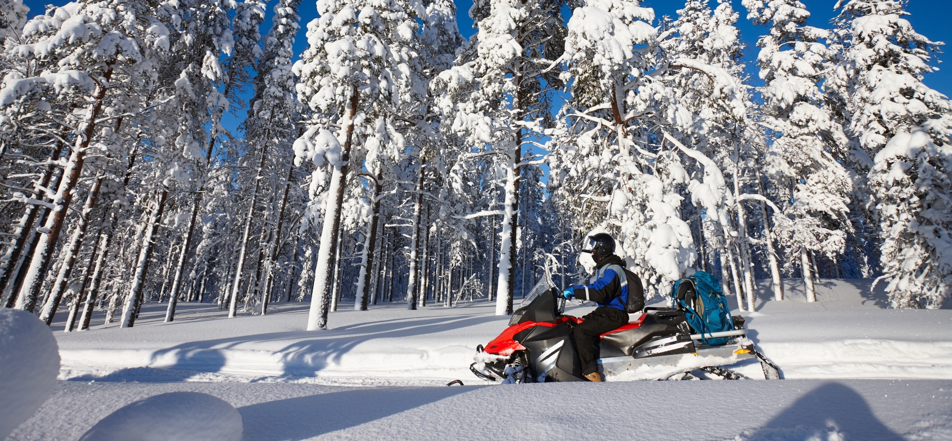 Snowmobiling - Swedish Lapland for families