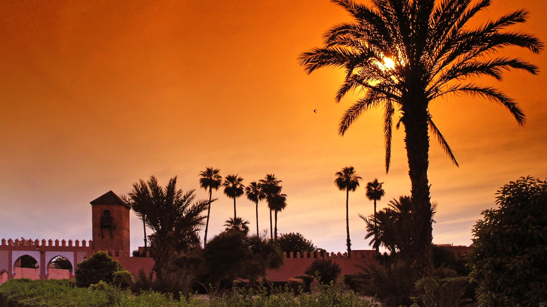 Marrakech sunset - Morocco Honeymoon