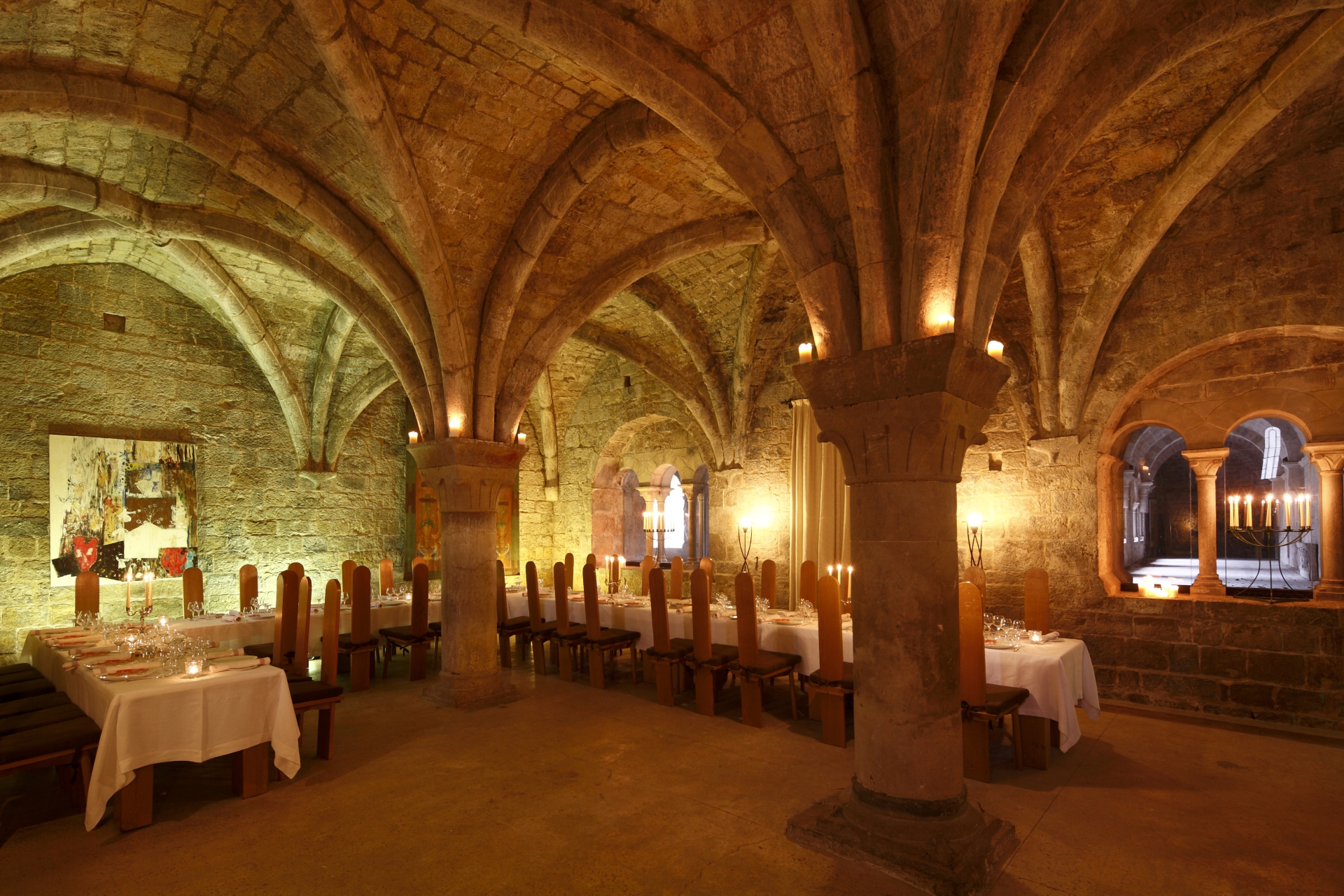 Dining room at Hostellerie de L'Abbaye de la Celle - The South of France in Style