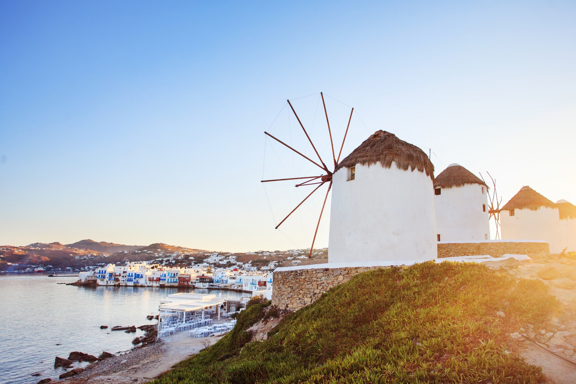 Mykonos windmills - Classic Greek Islands