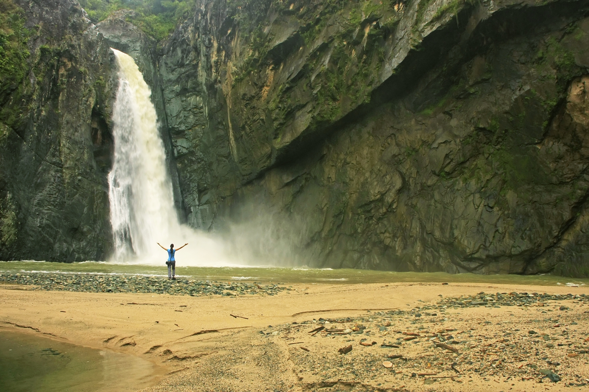 Waterfall on Dominican Republic - 