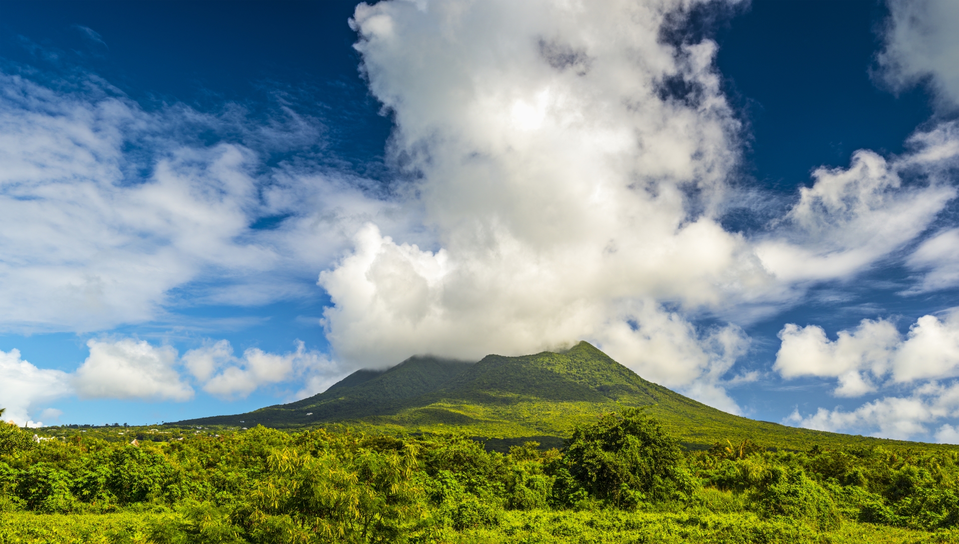 Ancient volcano on Nevis