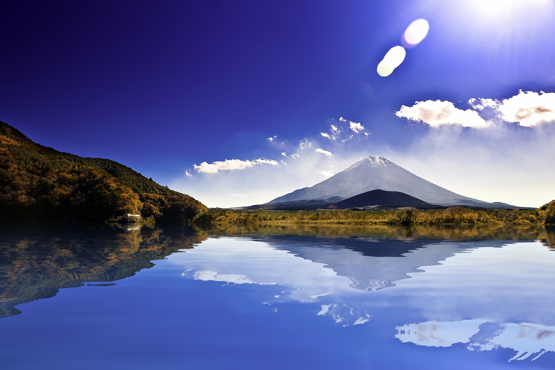 Lake Ashi and Mt Fuji