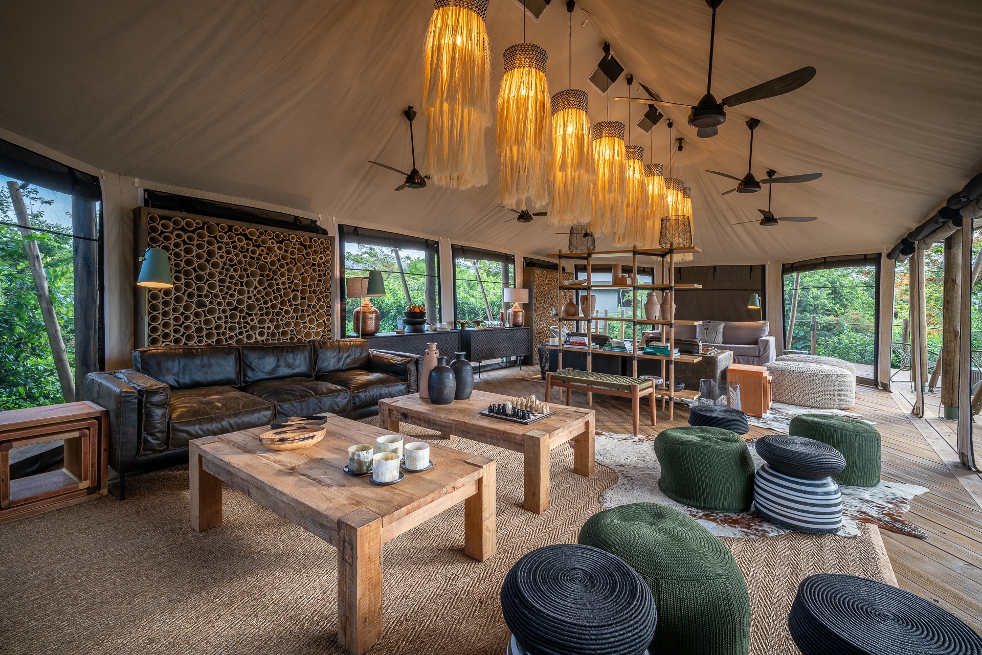 Lounge at Magashi Camp 
