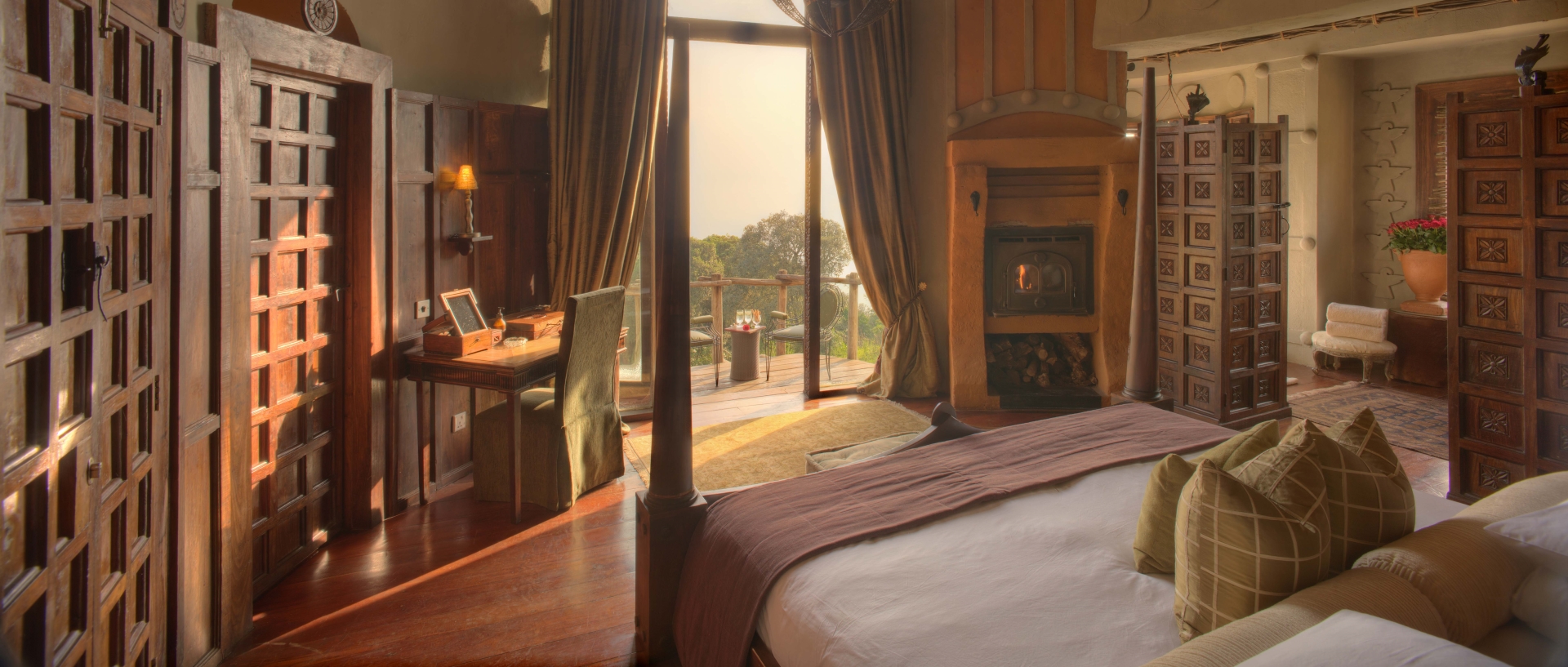 Bedroom at Ngorongoro Crater Lodge 