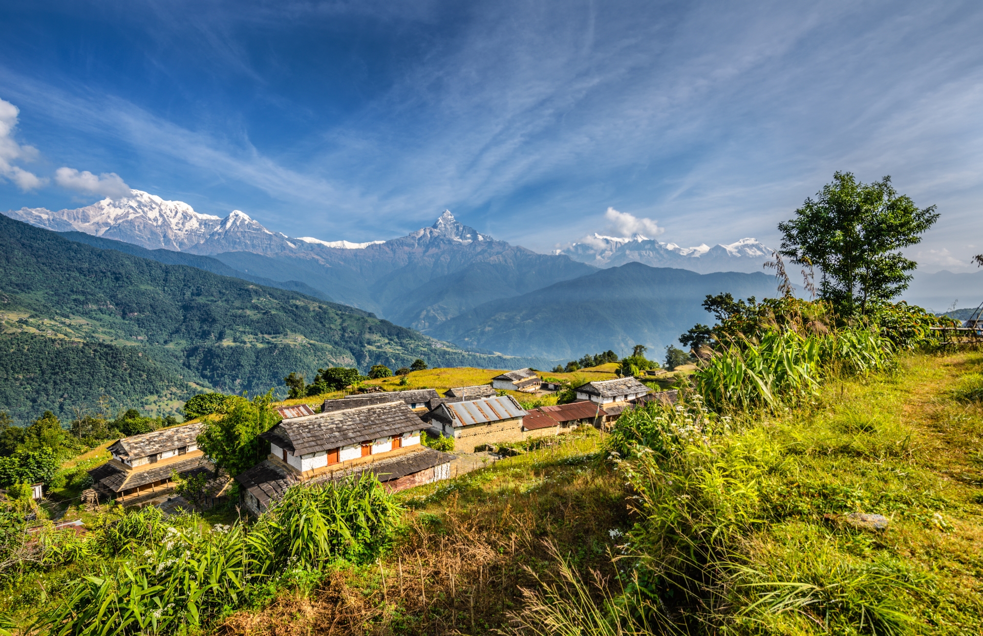 Views Around Tiger Mountain Lodge - Wild Nepal