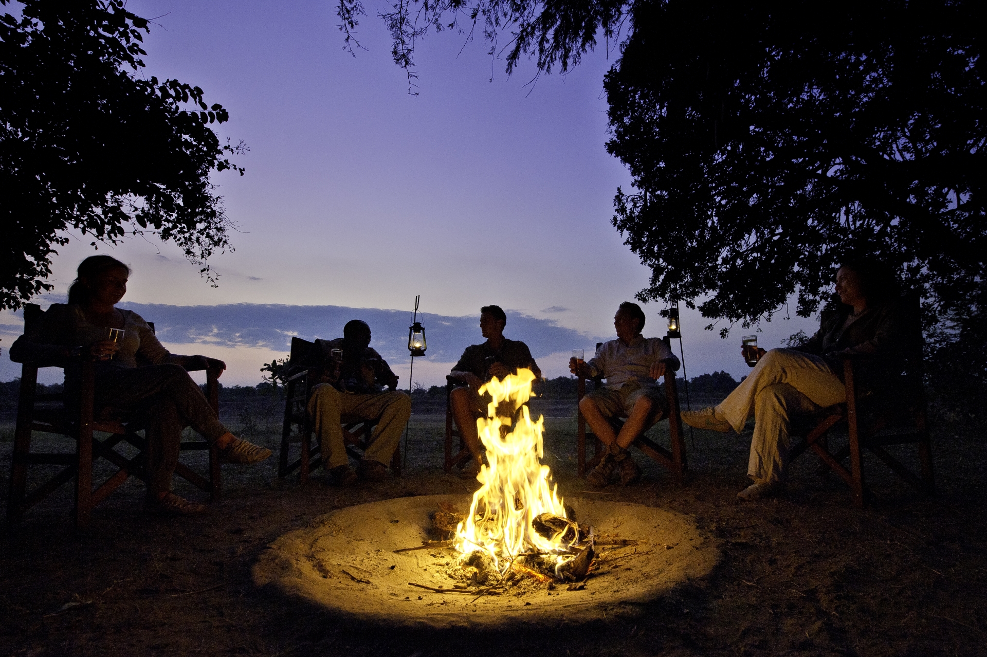 Campfire in South Luangwa 