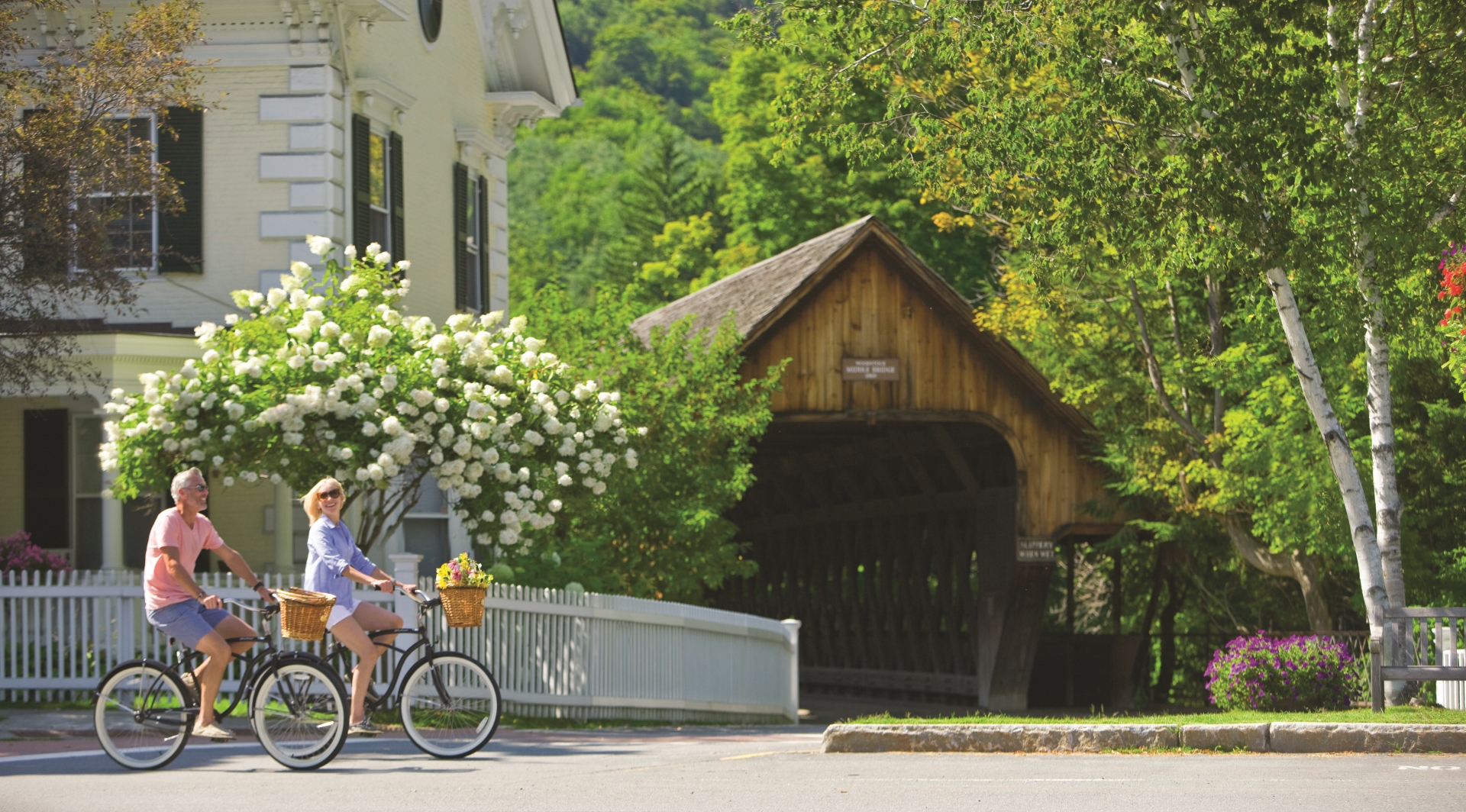 Biking in Woodstock - Boston and Vermont 